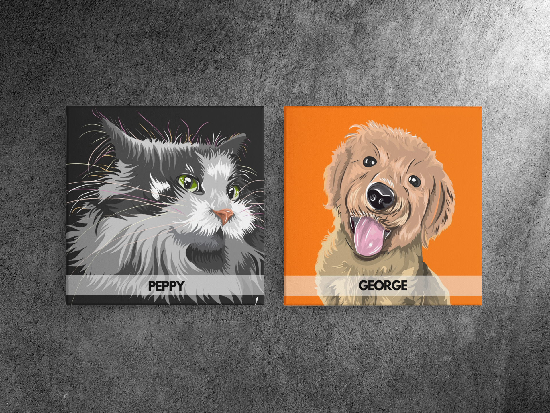 Personalized Pet Canvas Wall Art