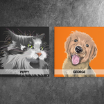 Personalized Pet Canvas Wall Art